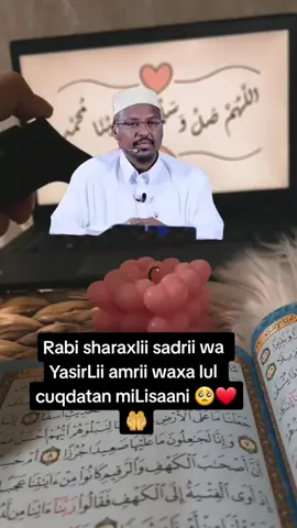 Rabi sharaxlii sadrii wa YasirLii amrii waxa lul cuqdatan miLisaani 🥺❤️🤲#sheekhmustafe #wacdi❣_waano😌 #khayria♥️✔💫 