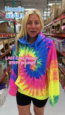 Last Call for our $19.99 hoodies!! 💙🤩 #hoodies #tiedye #deals #warehousesale #bts #comfy #Love #obsessed #fyp 