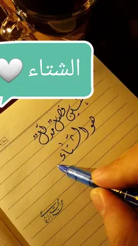 للحنين فصل مدلل هو الشتاء 🤍🍂 مين فيكم بحب الشتاء 🌺 #خط  #الشتاء  #اقتباسات #خط_اليد  #الخط_الديواني  #للحنين_فصل_#اكسبلور  #فن  #foryou #fyp #viral #foryoupage #handwriting #calligraphy  #winter 