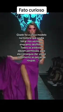 Pra quem nao sabe, modelos nao podem tocar na roupa  #giselebundchen #fyp 