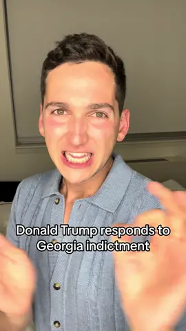 Donald Trump responds to Georgia indictment #donaldtrump #trump #impression #georgia #voice #rico 