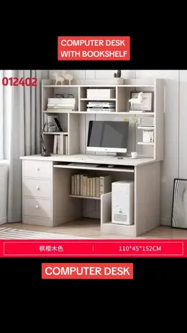 COMPUTER DESK WITH BOOKSHELF #desktop #computerdesk #computertablewithbookshelf #homeoffice #workfromhome #studytable #bestbuy #affordable #giftidea #TikTokPromote #fypシ #fyp 