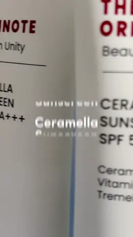 If u are looking for non sticky, no whitecast, hybrid sunscreen, and SPF 50 PA+++, Ceramella Sunscreen is the answer  🤍👀 #TheOriginote 