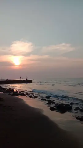 widuri beach #beautifulsunset  #sunset #fypシ 
