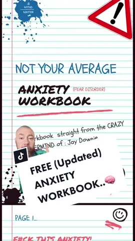 FREE ANXIETY WORKBOOK #anxiety #anxietyrelief #anxietydisorder #workbook #depressionanxiety 