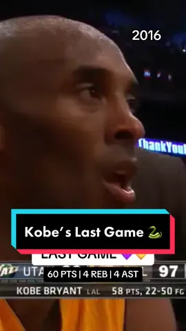 “One last glimpse of greatness.” 🖤🐍 #NBA #basketball #KobeBryant #Kobe #KobeBeanBryant #Bean #throwback 
