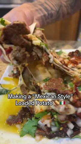 Did this look shmack⁉️🤤 | #fyp #foryou #bakedpotatoes #mexicanstyle #chefsuie #mexican #cooking #carneasada 