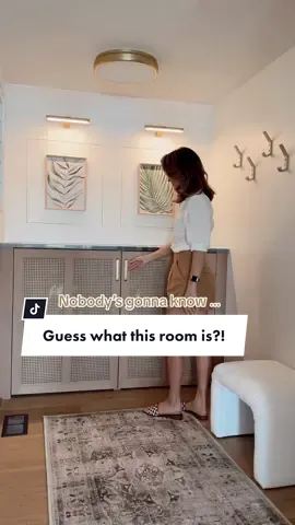 Can you guess what this room is?!  Laundry room remodel by Indiana Kitchen Company turning our small space intro a pretty yet functuonal space! #laundryroommakeover #laundryroomideas 