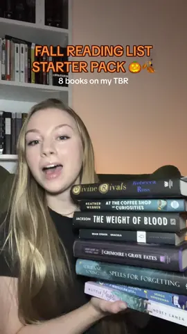 Please let me know which of these I should prioritize and what you have on your fall TBR! #BookTok #falltbr #falltbr2023 #fallbooks #fallbookrecommendations #fallbookstbr #fallbookrecs #fallbooks2023 #tbr #divinerivals #dracula #classics #cozyfantasy #darkacademia #alittlemagic #tiffanydjackson #classicbooks #getunderlinedpartner #seekingdystopia 