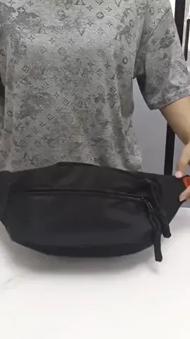 New trendy and cool large capacity men's simple casual crossbody waist bag, waterproof and versatile # waist bag # crossbody bag # one shoulder crossbody bag
