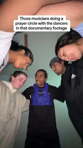 Always right before going on stage 😂 #royalfamilydancecrew #kendricklamar #drake #mrmorale #unitedingrief #concert #documentary #backstage #prayer #dancers #musician #rapper #uk #nz #aus #canada #usa 