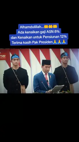 Kenaikan gaji ASN #fypシ #tiktokviral #pidatopresidenjokowi #16agustus2023 #kenaikangajiasn #alhamdulillah #presidenjokowi 