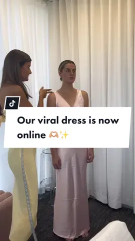 The Attina Pink Satin Maxi Dress is online now 🫶🏼✨ #fitvideo #formaldress #promdress 