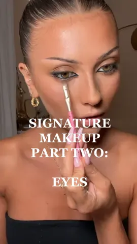 signature makeup part two: eyes 🖤 #makeuptutorial 