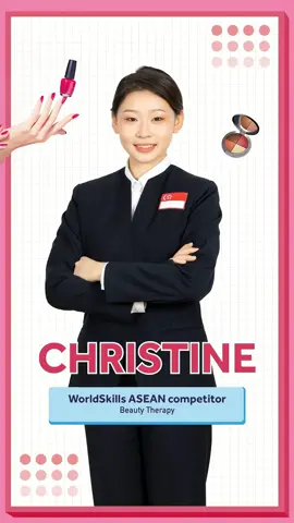 🙌 TEACH ME IF YOU CAN! 🙌  WorldSkills ASEAN 2023 Gold medal winner, Christine, shows us her exemplary nail painting skills. Kudos to her and Team SG for their impressive showing at the regional competition! For full results, visit https://www.worldskills.sg #WSA2023 #WorldSkillsSG