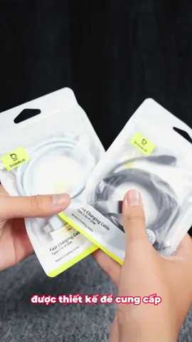 Cáp sạc nhanh type C Baseus chắn chắn, dẻo dai, màu sắc cá tính #phukiendienthoai #android #xuhuong #trend #hot #capsac 