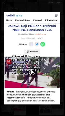 Semoga tiap tahun setelah 2024 di naikin lagi seperti sebelumnya #tiaptahungajinaik #pensiunanindonesia #pensiunanpolri