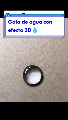 Gota de agua con efecto 3D💧🤩 #dibujo3d #dibujar #comodibujar #dibujosalapiz #dibujorealistas  #dibujo
