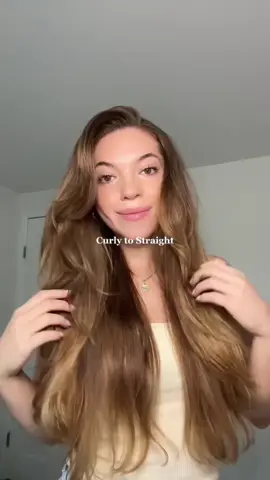 Folllow for more hair tips✨ #hair #hairtutorial #hairroutine #straighteninghair #straightener #straighteningcurlyhair 