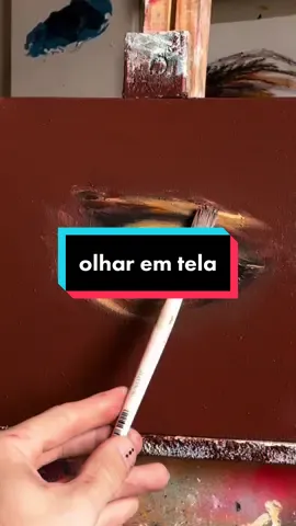 Respondendo a @yumy🍁 pintura completa desse olhar em tela. olhar n° 96, feito a oleo ❤️ #art #arte #pintura #pinturaoleo #oilpainting  @Rafa Mesquita • Artes 