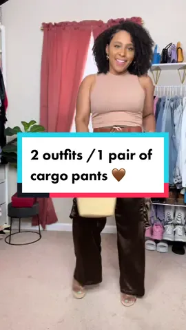 It’s the color of these cargo pants for me 🤎🤎🤎 #howtostyle #waystostyle #OOTD #cargopants #cargopantsoutfit 