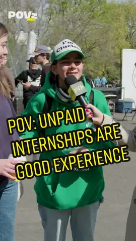 POV: #unpaidinternships are good experience ✅ agree? disagree? share ur thoughts below ⬇️ #intern #internships #genz #pov #povz #talkshow #streetinterview #theconversationalist 