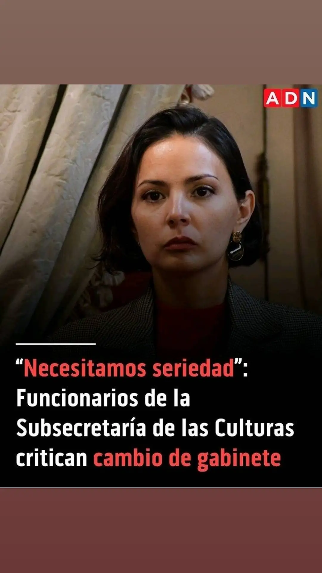 “Necesitamos seriedad, no cambios apurados”, arremetieron desde el organismo en contra de la nueva ministra de las Culturas, Carolina Arredondo. 📲 Revisa más detalles en ADN.cl. #carolinaarredondo #boric  #boricpresidente #politicachilena #politicachile #chilenos #chile #chile🇨🇱 