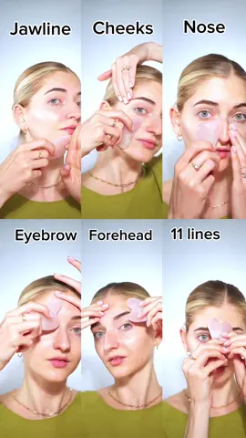 Gua Sha tutorial #guashatutorial #guadhafacial #guashatool #guasharoutine #guashamassager #faceyoga #facefitness  