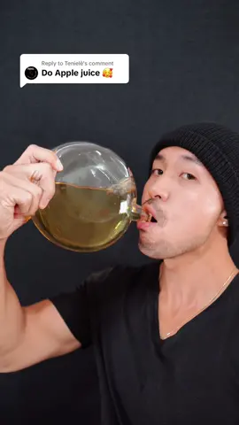 Replying to @Tenielè 🍎 🧃 #asmr #drink #applejuice #juice #sleep #satisfying 