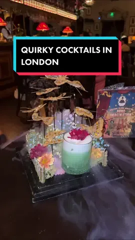 Looking for your next quirky catch up, date night or group activity? This could be the place for you. Serving a range of well crafted, weird & wonderful creations! Each signature cocktail (the flashy ones) range from about £14-£17.  Its important to note you get a 2hr time slot from the time you arrive. The service on this particular day was under par unfortunately!  #food #drink #drinks #cocktail #datenightideas #london #fyp #viral 