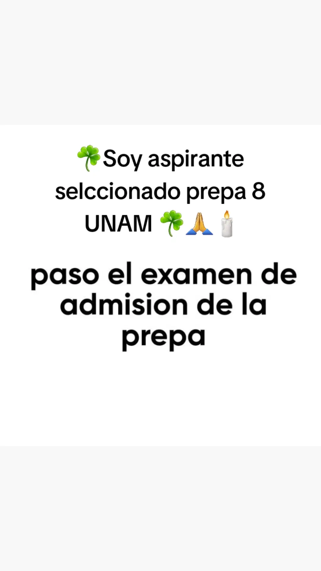 ☘Soy aspirante seleccionado prepa 8 UNAN 🕯🙏☘