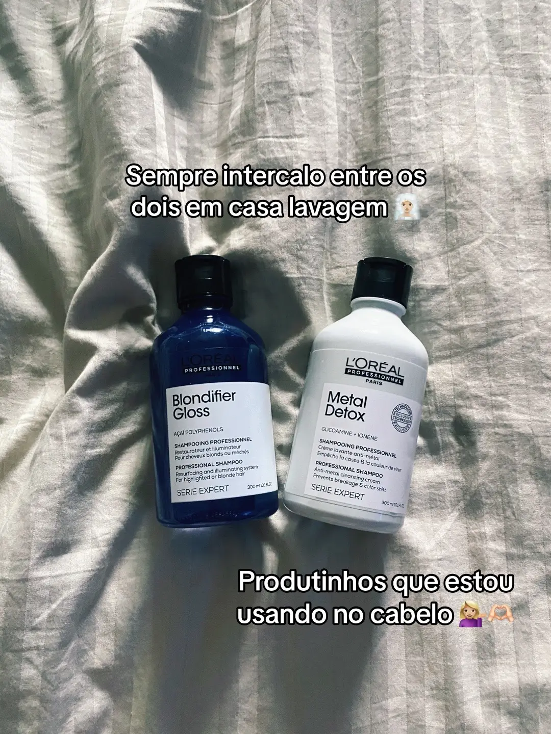 Meus produtos de cabelo 🫶🏻💁🏼‍♀️💆🏼‍♀️🧖🏼‍♀️  #cabelo #cuidadoscomcabelo #produtosdecabelo #wella #lorealparis #melhores #loira #cuidadosemcasa #fyp #foryou #fypシ #viral 