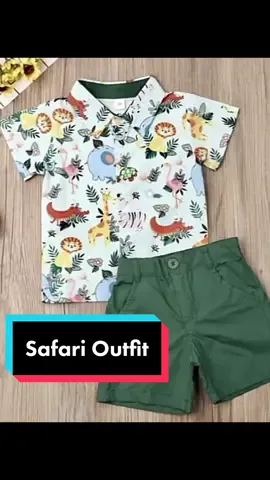Safari Outfit 🐘🐯🐆🦁🐅 #safaritheme #safariworld #safarioutfit #babyoutfit #outfitforkids #animalprint #teamgreen #teamanimals 