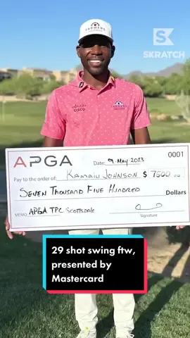 Coming off the heels of the APGA Tour Champ, #tbt to Kamaiu Johnson’s incredible 2022 performance setting the APGA scoring record and the TPC Scottsdale course record after shooting 13 over the week before, presented by @Mastercard. 