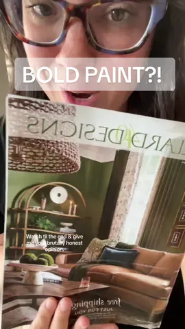 I mean it’s just paint, right?! Can always repaint if we hate it!? #moodypaint #darkpaint #livingroominspo #paintcolors #joannagaines @ballarddesigns #interiordesign #greenscreen 