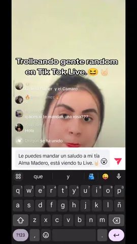 Saludos a mi tía.😆🤘🏻 #tiktoklive #trolleo #albur #viral #parati #broma 