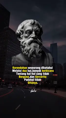 Kerendahan seseorang dapat diketahui melalui dua hal,banyak berbicara dan bicara tanpa ditanya!#quotes #motivation #fyp #tanimbarkeyselaludihati #plato 