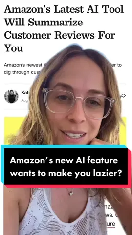 I honestly think this is an obvious feature that probably should have been rolled out a while ago- but now Amazon is taking advantage of the AI buzz to launch it now! #amazon #ai #customerreview #greenscreen 