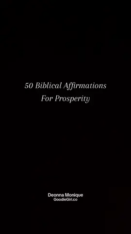 50 biblical affirmations for prosperity in your life #bibleaffirmations #scriptureofthenight #scriptureoftheday 