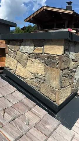 CHIMNEY⚒💪🏻natural stone  #stonemasonry #stonemasons #stonemason_cami #naturestone #viral #albania🇦🇱 #austria🇦🇹 