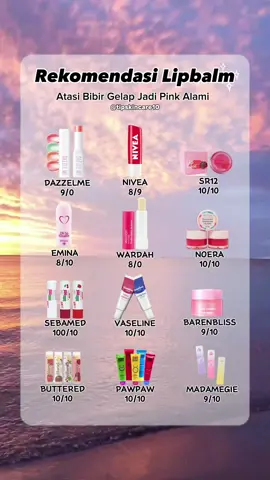#solusibibirhitam #lipbalm #bibirpinkalami #solusibibirpinkalami #dazzlemebeauty #nivea #sr12 #lipcaresr12 #emina #wardah #noera #sebamed #vaseline #barenbliss #buteered #pawpaw #madamegie 