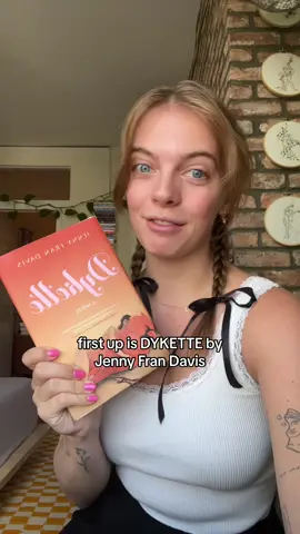 welcome to #fivestarfridays !! first up is #dykette by #jennyfrandavis aka #sapphlit’s august book pick!! #wlw #sapphicbooks #fivestarreads 