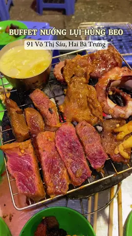 Quán buffet nướng lụi siu ngon mọi người nên thử nha🦦 #fyp #foryoupage #reviewanngon #ancungtiktok #xuhuong #hanoi #FoodFestonTikTok 