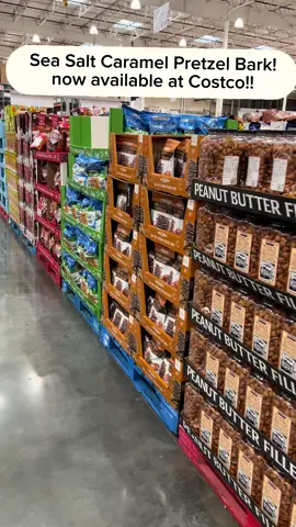 Discover our Sea Salt Caramel Pretzel Bark now available at Costco! #costco #seasaltcaramelpretzelbark #costcofinds 