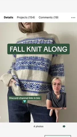 KNIT WITH ME! I’ve chosen the Porcelain Sweater by Lene Holme Samsøe for the Fall Knit Along! Starts Sept. 23rd! 🍁🧶 Join the discord channel, link in my bio!!!  #knitting #learntoknit #knitwithme #fallknitalong #knitalong #porcelainsweater 