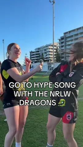 The #NRLW girls tell us their go to hype song 💃🏽  #dragons #RedV #fyp 