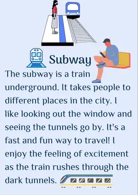 Subway #subway #train #transportation #english #englishlesson #learning #englishstories #stories #englishtiktok #foryou #fyp #LearnOnTikTok 