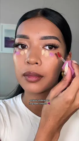 tbh this was cute but too extra 😭 #ombreundereyes #ombreundereye #purpleblush #concealerhack #concealertutorial #concealertips 
