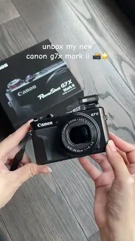 best purchase in 2023🥹🌼🫶🏻  #unboxing #canon #digitalcamera #canong7xmarkii #aesthetic #fyp 