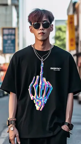 Skeptic middle finger tshirt#tshirts #oversize #bajulelaki #skeptic #skeptical 